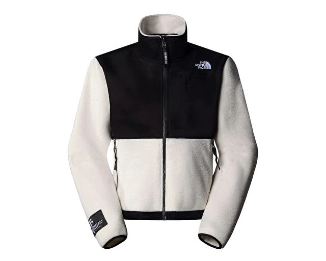The North Face Women's Retro Denali Jacket, White Dune/Tnf Black Tn, L