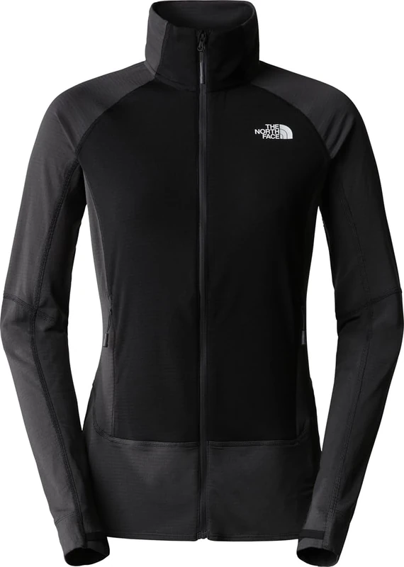 The North Face Women's Bolt Polartec Fleece Jacket, Asphalt Grey/Tnf Black, XL