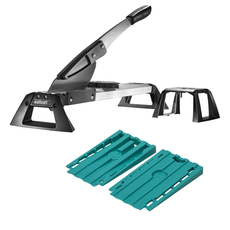 wolfcraft Project Set for Laying Vinyl & Laminate - 8638000 - Professional Cutter for Vinyl and Laminate and 30 high-Quality Universal Wedges