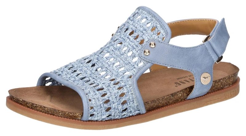 MUSTANG Women 1518-805 Sandal, Blue, 9 UK