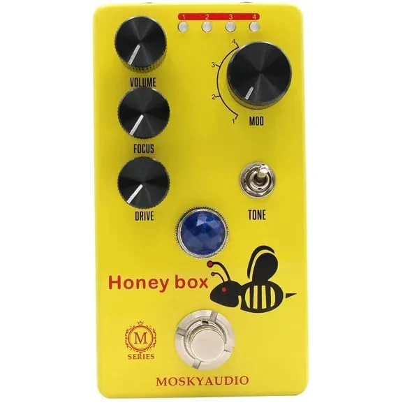 Mosky Honey Box - 4 mode Overdrive Pedal based on Sweet Honey, True Bypass - Image 1