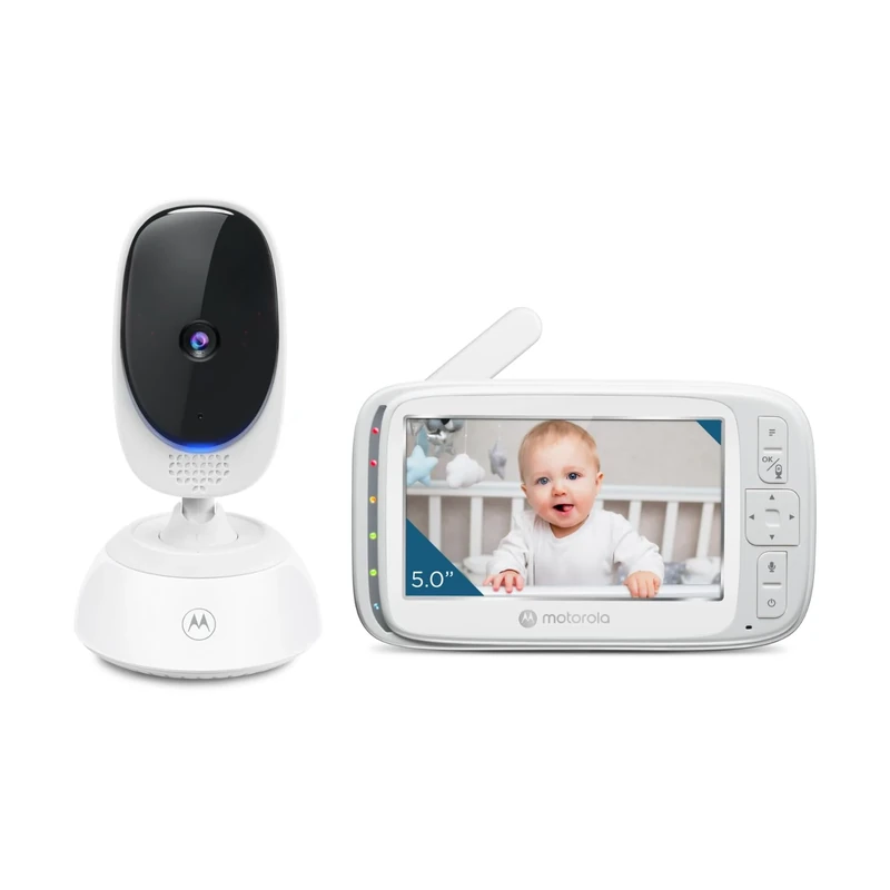 Motorola Nursery VM75 Baby Monitor - 5-Inch Parent Unit Baby Monitor, Infrared Night Vision, Digital Zoom, Two-Way Talk, and Lullabies