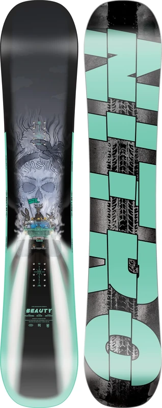 Nitro Snowboards Women's Beauty BRD '25, Freestyle Board, Twin, True Camber, Park