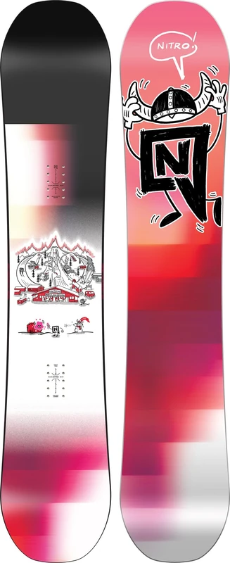 Nitro Snowboards Boys Team PRO MK BRD '25, Freestyle Board, Twin, Cam-Out Camber, All-Terrain