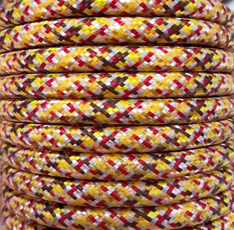 25 m CABLE TEXTILE ORANGE PIXEL