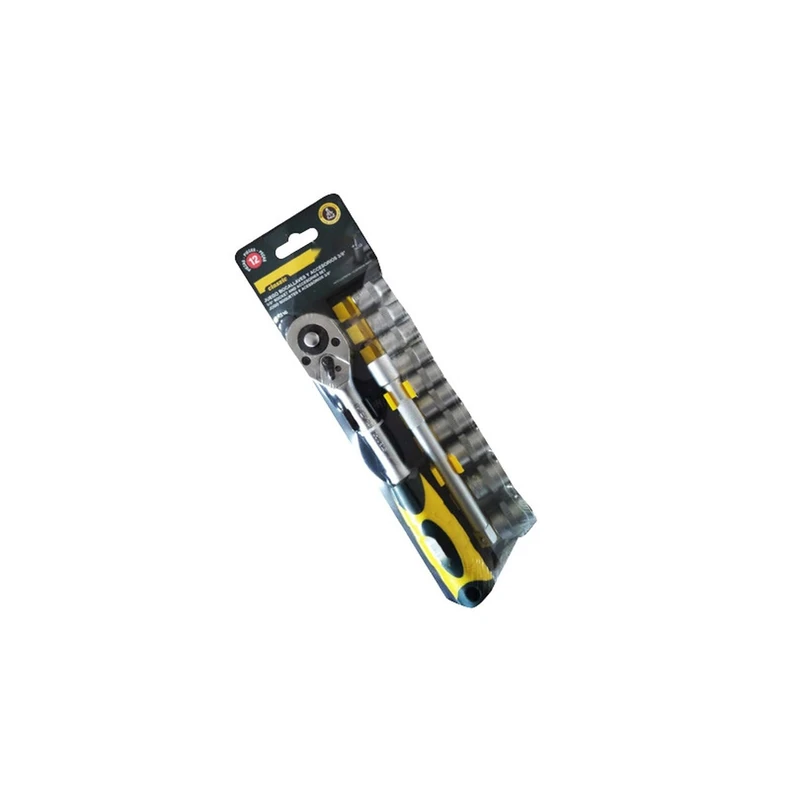 Set of 12 sockets and Accessories 1/2", Ideal for Mechanics and Maintenance Work. - Image 1