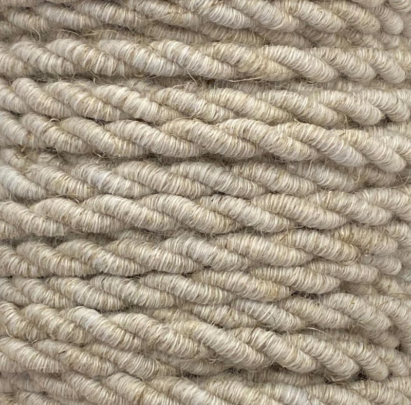 25 m BRAIDED CABLE 2x0,75 LINEN