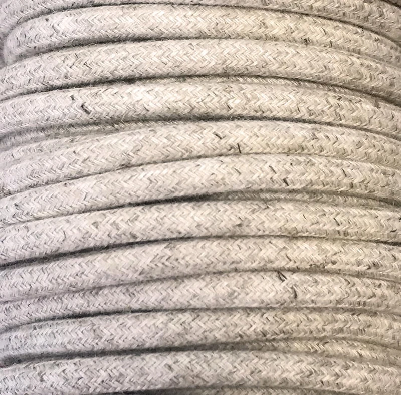 METERS DECORATIVE CABLE FABRIC LINEN 2X0.75mm - Image 1