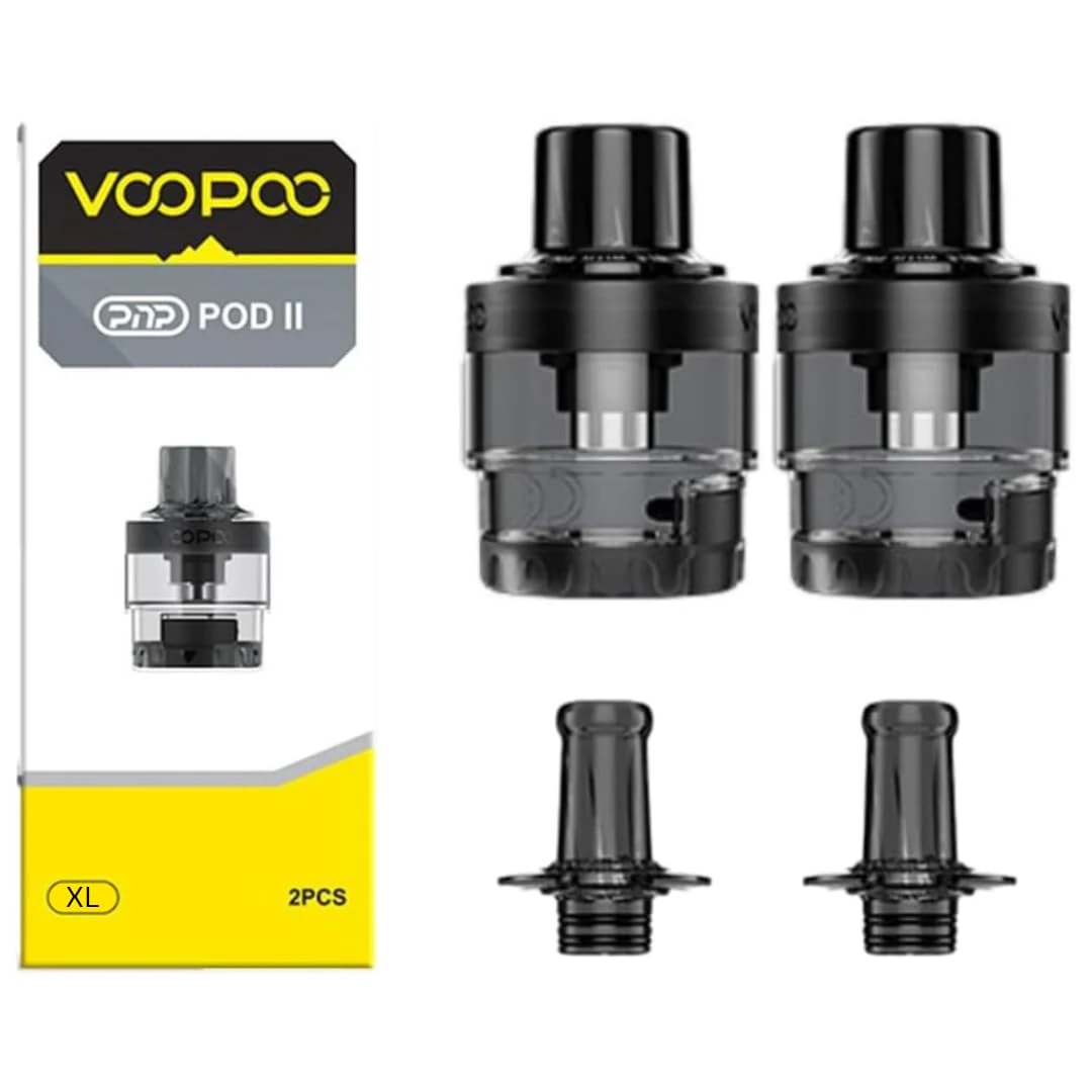 Voopoo PNP II Pods XL - 2 Pack Voopoo pnp Pod 2, Drag H40, Drag e60 tank, Drag H40 tank - No nicotine (XL)