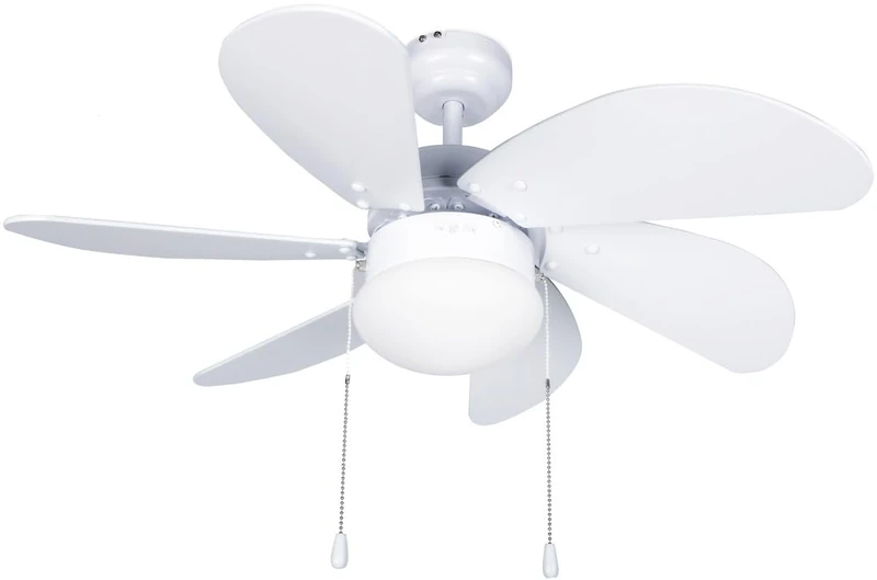 WatioWave WHITE CEILING FAN 32" WITH LIGHT