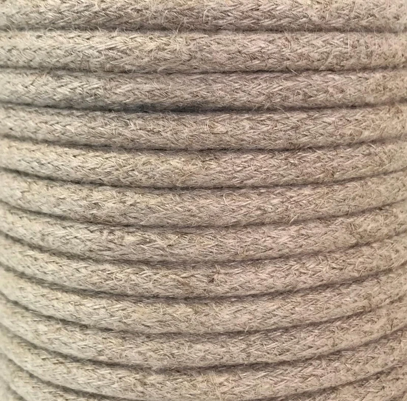 25 m CABLE TEXTILE SOGA HEMP BEIGE - Image 1