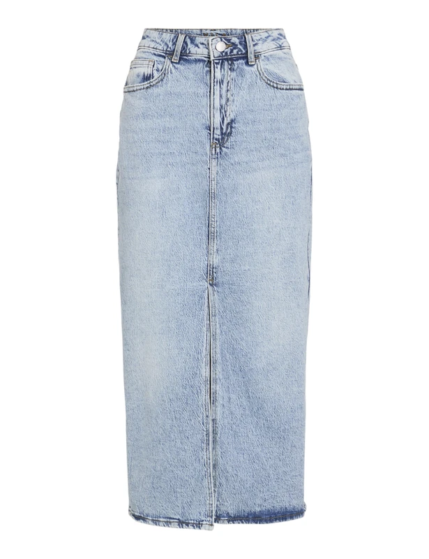 Denim Skirt VIJAF Midi 36, Light Blue Denim, 36 - Image 1