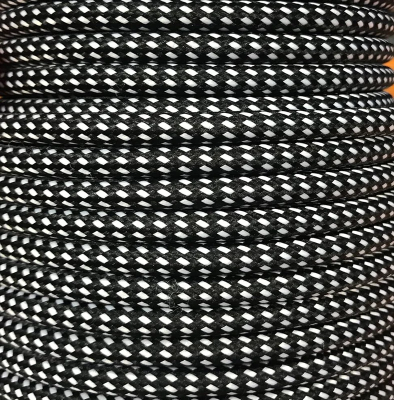 25 MTS DUERO Textile Cable Black/White - Image 1