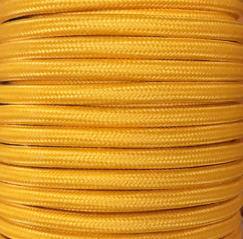 25 m SMOOTH TEXTILE CABLE MATTE MUSTARD