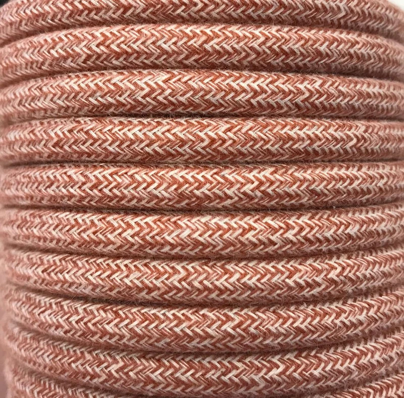 25 m TEXTILE CABLE WHIKE BROWN - Image 1