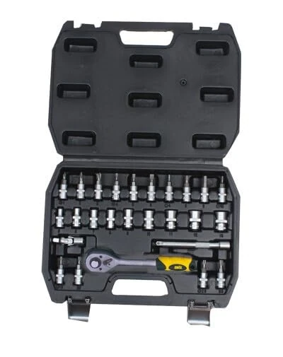 Set of 26 1/4" sockets and Accessories - Image 1