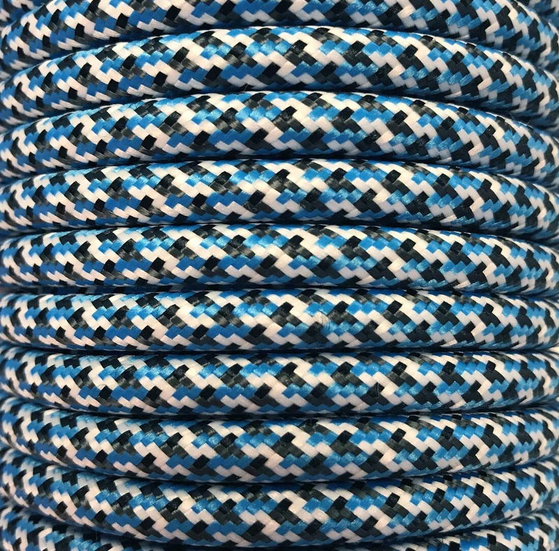 25 MTS Textile Cable Blue Pixel