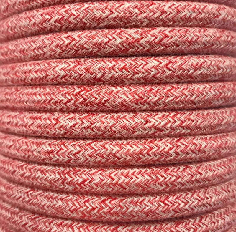 25 m TEXTILE CABLE WHIKE RED - Image 1