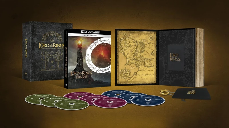 The Lord of the Rings Trilogy One Ring Giftbox Special Edition [4K Ultra HD] [2001], [2002], 2003] [Blu-ray] [Region Free]