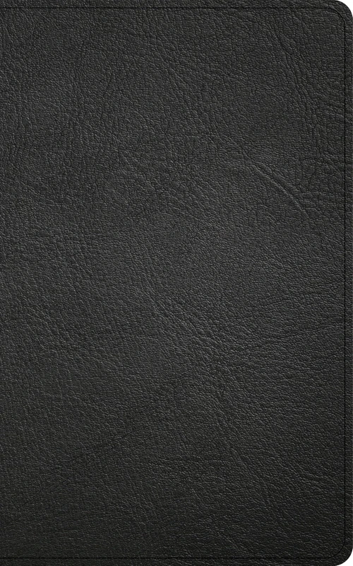 CSB Single-Column Personal Size Reference Bible, Black: Christian Standard Bible, Black, Premium Goatskin, Holman Handcrafted Collection, Single-column, Personal Size, Reference