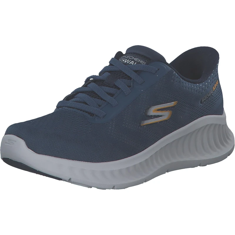 Skechers Men's GO Walk Now Payton Trainers, Navy Textile/Synthetic, 7.5 UK