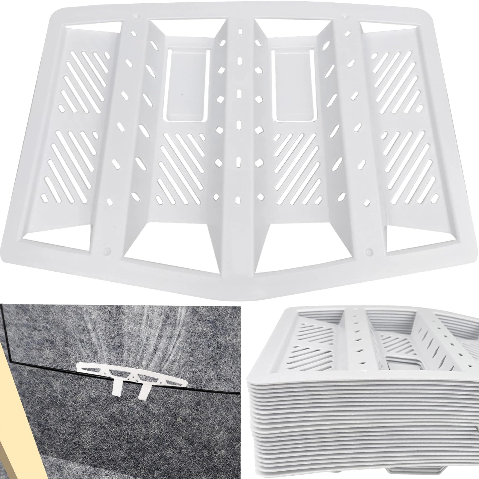 22 x Felt Lap Vents, Loft Vents for Condensation, Roof Ventilation Lap Vents, Felt Lap Vents Prevents Loft Roof Condensation, Keep Attic Space Ventilation Airflow