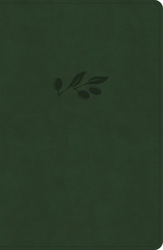 CSB Personal Size Giant Print Bible, Olive, Indexed - Image 1