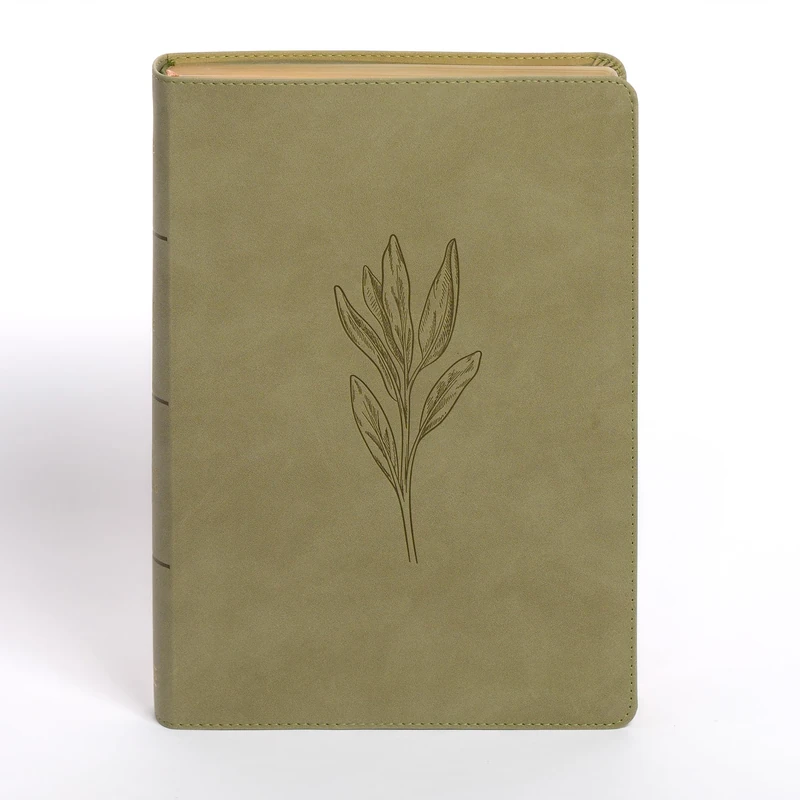 NASB Super Giant Print Reference Bible, Sage Suedesoft