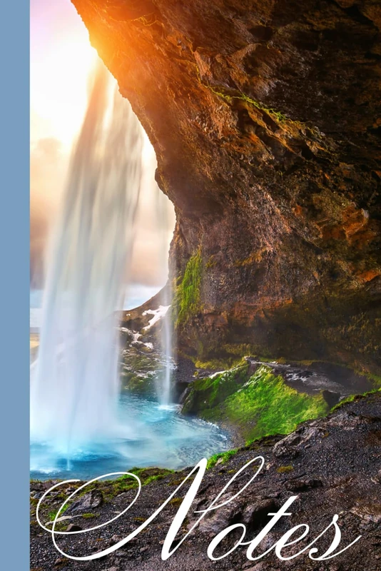 Waterfalls notebook: Write your ideas in this beautiful book