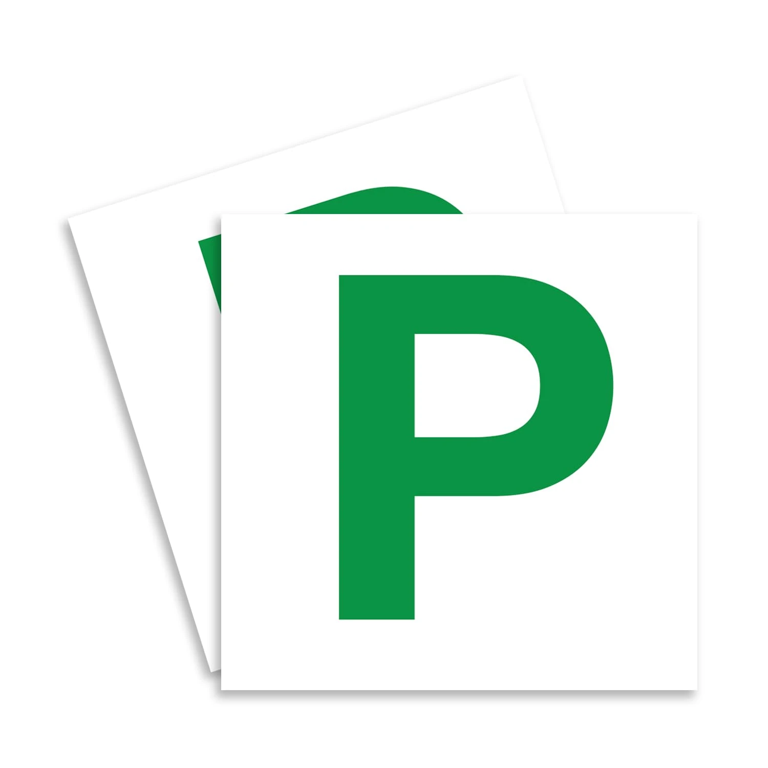 ARVO 2 Pack Magnetic P Plates for Cars – Strong & Thick Learner Plates – No Melting, No Blow Off, Easy to Move Without Scratching Paint – 178mm x 178mm UK Road Legal Driver Signs