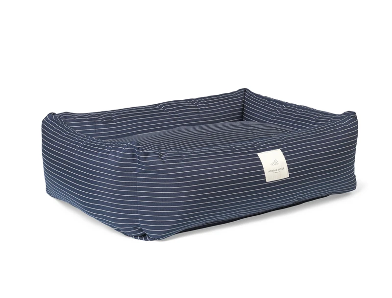 Fossflakes - PetBed Small 50x70 Navy Pinstripe - (PET-BED-050-070-103)