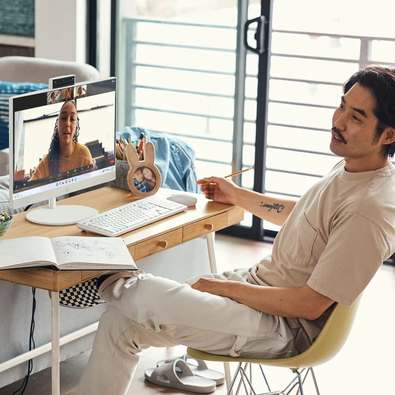 Hewlett-Packard HP AIO 24-cr0008nw Athlon Silver 7120U 23.8 FHD AG IPS 8GB_DDR SSD5256 Radeon 610M Win11 2Y Shell White