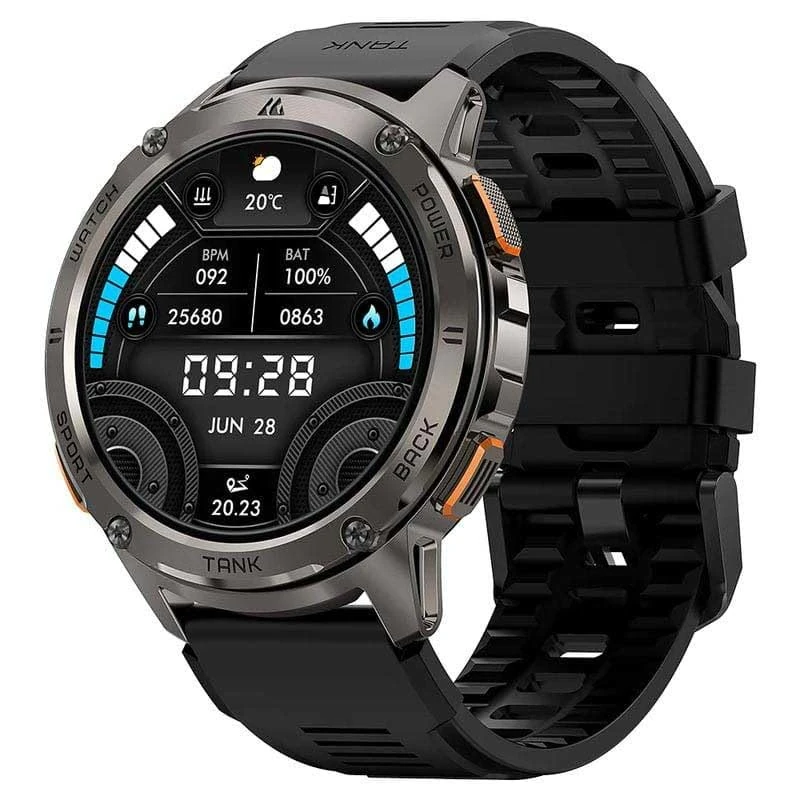KOSPET 07000018000 Smart Watch Tank T3 1.4 Inch AMOLED Black