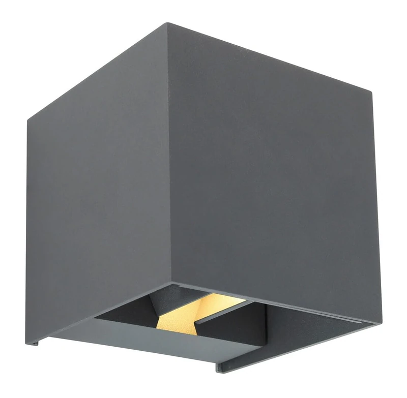 WatioWave Outdoor Wall Light 1 x LED 6 W 3000 K Aluminium Anthracite IP54 Veronika - Image 1