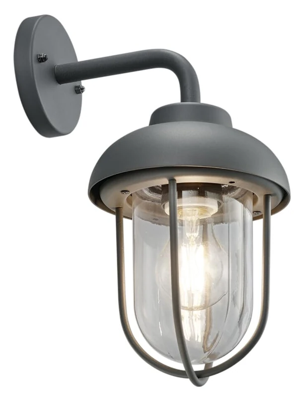 WatioWave Apply Aluminum Anthracite DUERO E27 IP44 - Image 1