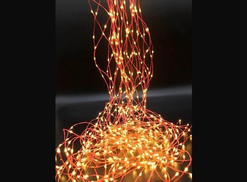 WatioWave 2 m Waterfall Nylon LED 20 Threads Silver RGB - Image 1