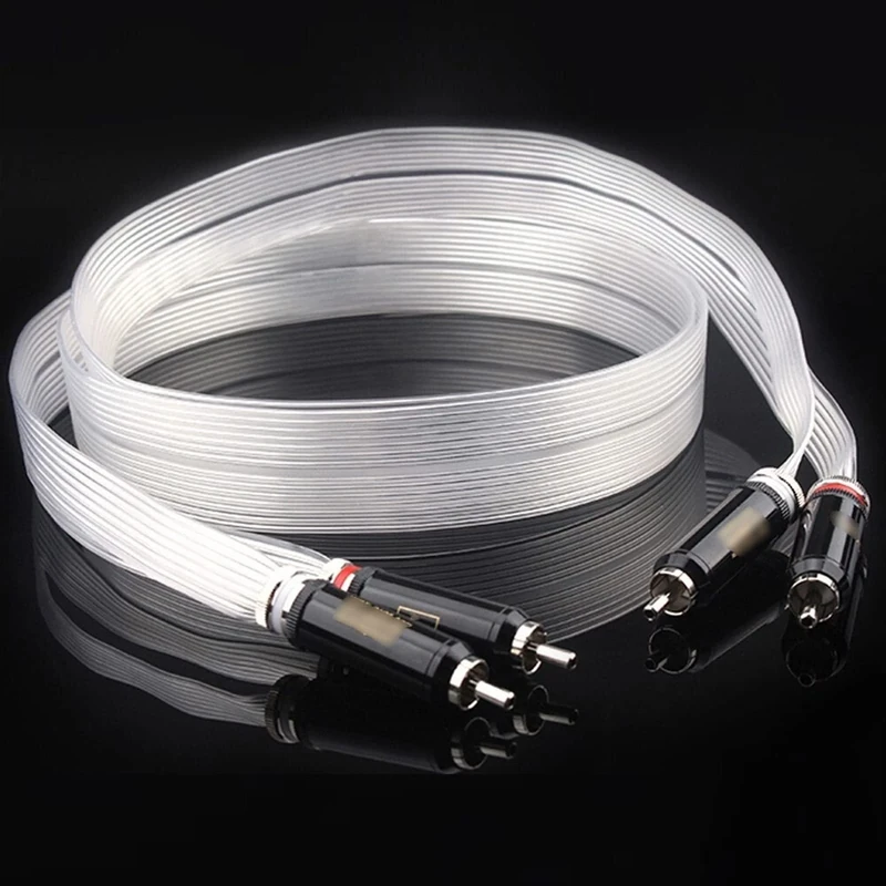 DREEK Hifi 7N OCC Silver-plated Audio Cable Signal Cable Plug Versions(2.5 Meters)