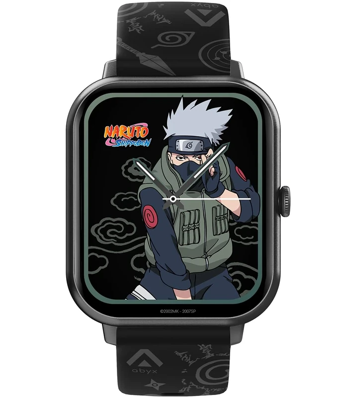 Abyx FIT Touch 3 Naruto Edition Smart Watch - Bluetooth Calling, 123 Modes, 1.83 Inch TFT Full Touch Screen, IP67 Waterproof, Health Functions, Push Notifications (Kakashi) - Image 1