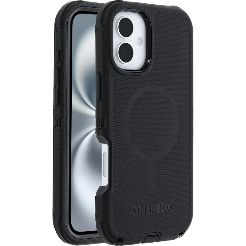OtterBox Defender Series MagSafe Case for iPhone 16 Plus, Shockproof, Drop Proof, Ultra-Rugged, Protective Case, 7x Tested to Military Standard, Black
