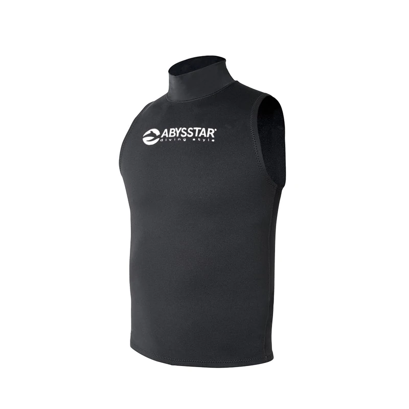 ABYSSTAR Men's 2.5 mm Dry Neck Undersuit, Black, XL - Image 1