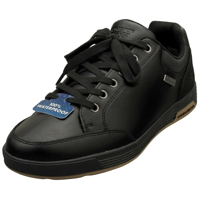 Skechers Men's Cavell Sparkman Sneaker, Black Synthetic, 9.5 UK