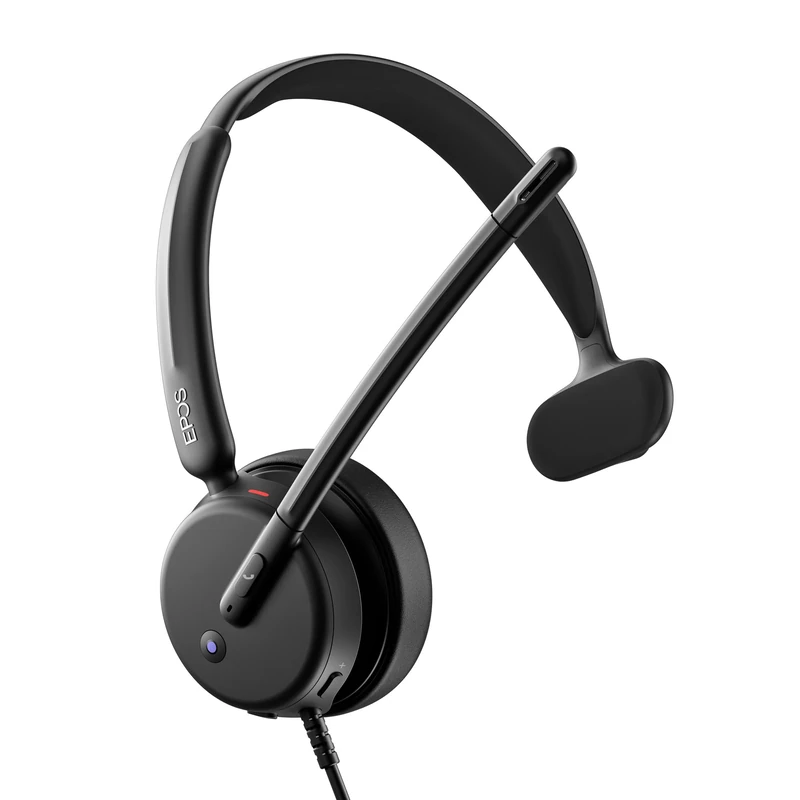 EPOS IMPACT 430T Mono USB C and USB A On-Ear Headset with Dual Noise-Canceling Mics, Microsoft Teams Certified, Plug-and-Play, Zoom Compatible, Ideal for Home Office & Business Calls