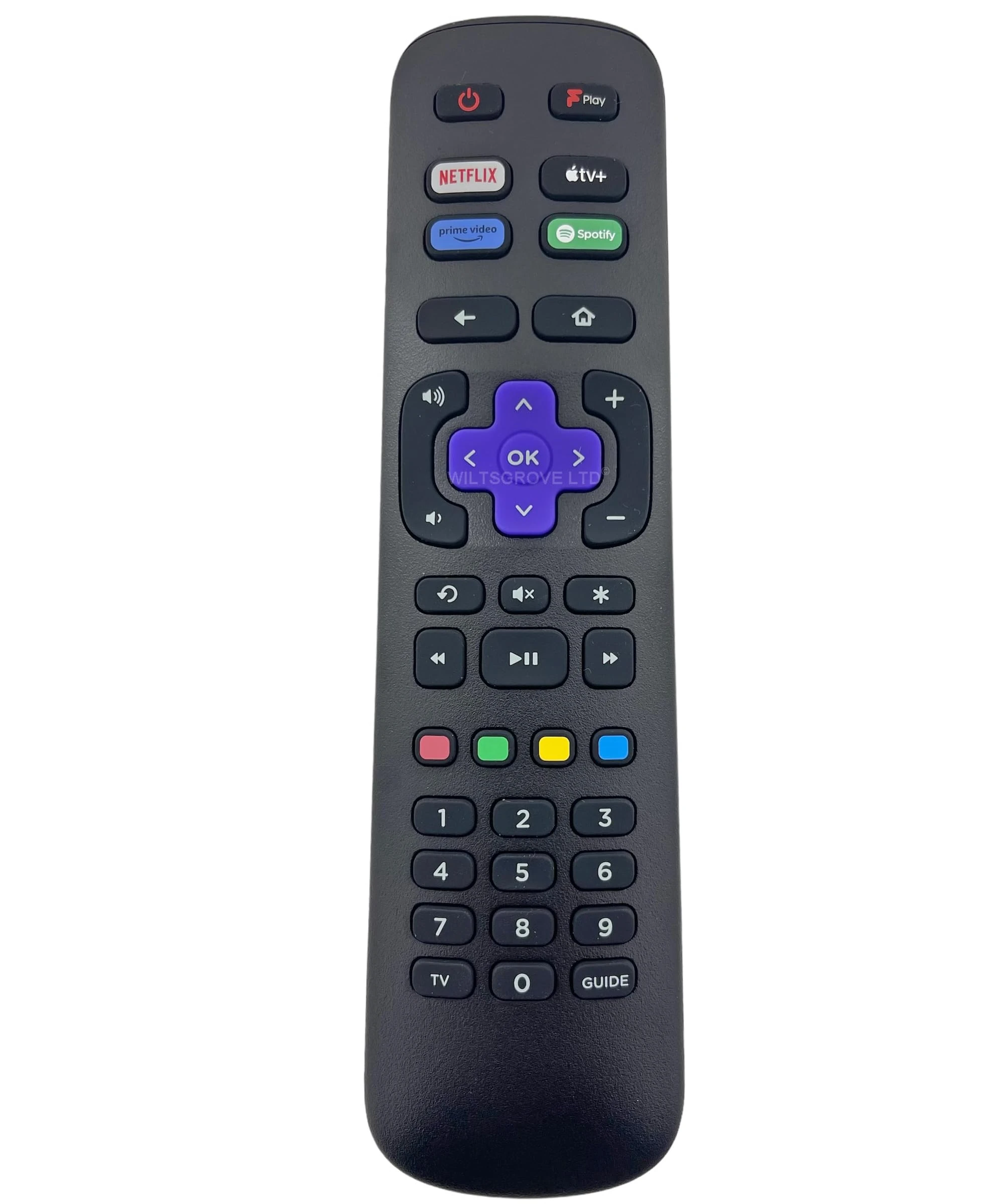 Original Replacement TV Remote Control Compatible with JVC Roku LT-43CR330 Smart Full HD HDR 4K LED