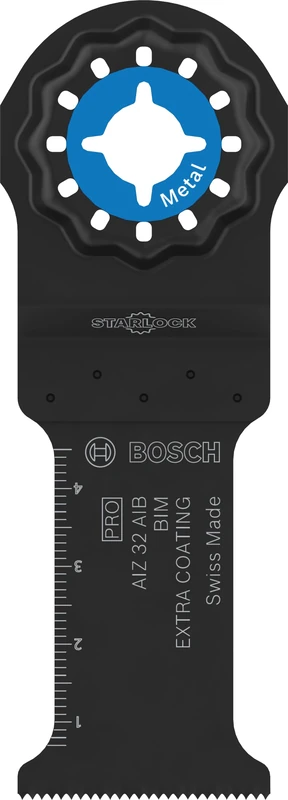 Bosch 5X PRO Non Ferrous Metal AIZ 32 AIB Multitool Blade (for Non-Ferrous Metals, Non-Ferrous Metals, Width 32 mm, Professional Accessory Multitool)