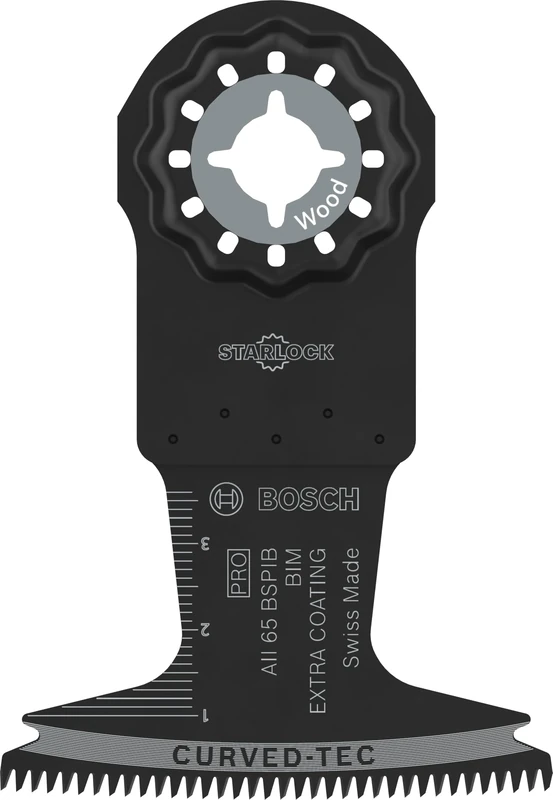 Bosch 5X PRO Multi Material AII 65 BSPIB Multitool Blade (for Hardwood, Plastic Coated Boards, Width 65 mm, Professional Accessory Multitool)
