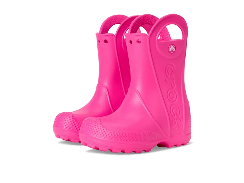Crocs Unisex Kids Boot, Handle It Rain Boot T, Pink Crush, 9 UK Child