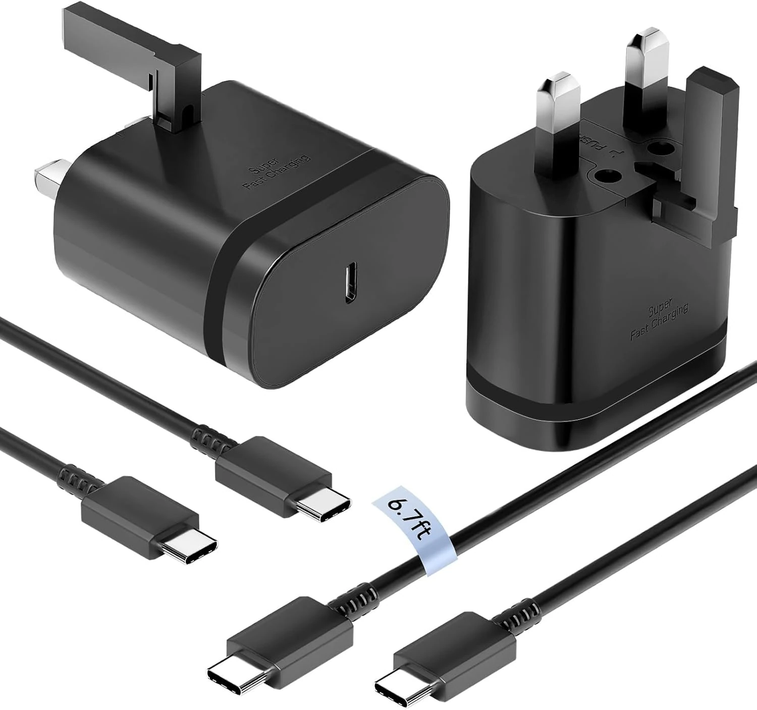 Super Fast Charger for Samsung Galaxy, USB C Adapter with 6FT Fast Charging Cable for Galaxy S25/S24/S23/A26/S22/S21/S20/A15/A14/A56/A55/A54/A36/A25/S23+/S22+/S21+/S25 Ultra/S24 Ultra/A05S/A35