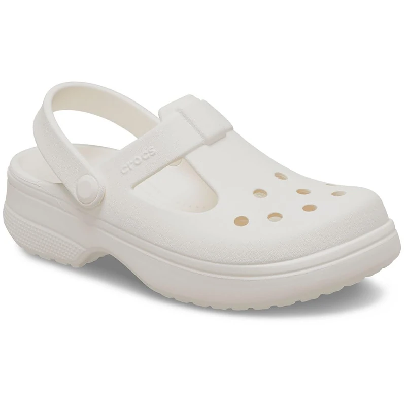 Crocs Unisex Kids Clog, Classic Mary Jane Clog T, Chalk, 8 UK Child