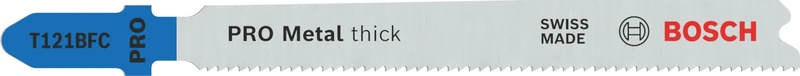Bosch 100 x PRO Metal Thick T121BFC Jigsaw Blades (for Sheet Steel, Length 92 mm, Professional Accessories Jigsaw)