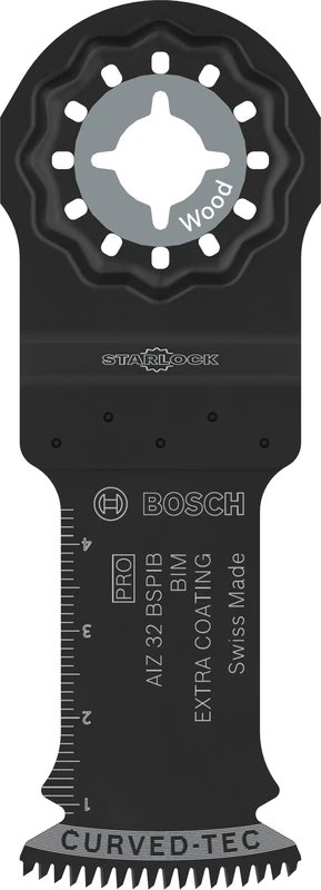 Bosch 50 x PRO Multi Material AIZ 32 BSPIB Blade for Multifunctional Tools (for Hardwood, Plastic-Coated Plates, Width 32 mm, Professional Accessories Multifunctional Tool)
